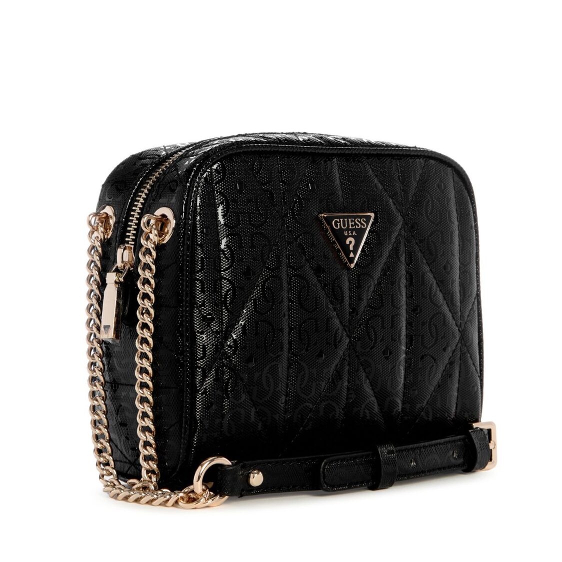 Guess Aldina Camera Crossbody - Black