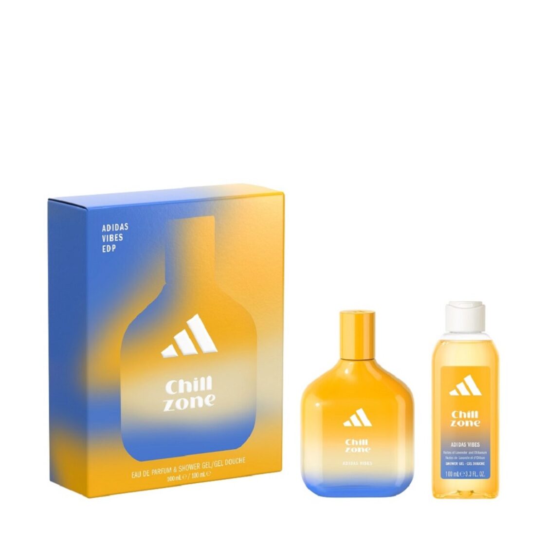 Adidas Vibes Chill Zone Eau de Parfum 100ml & Body Wash 100ml