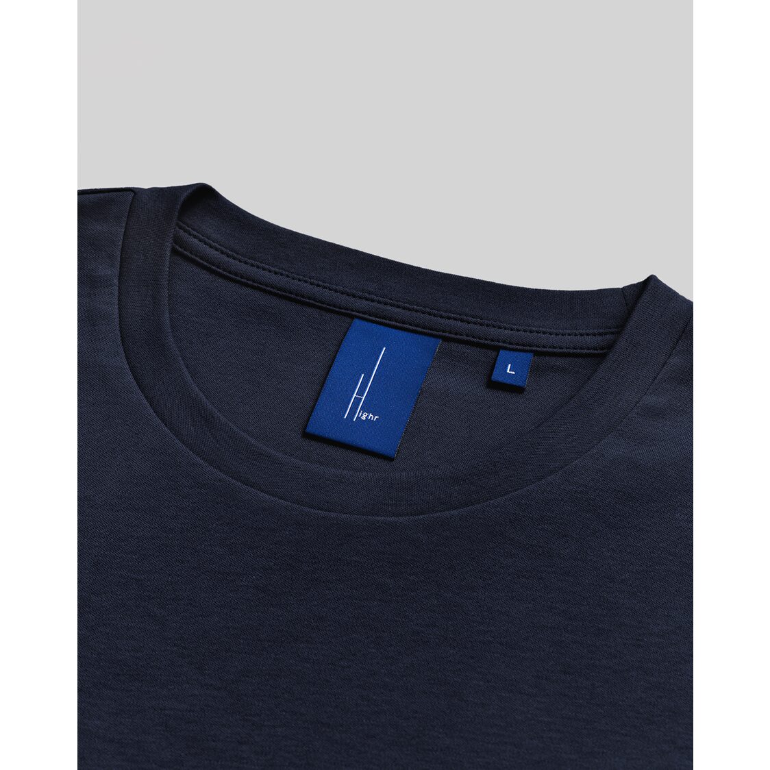 Highr Pima Cotton Tee Navy