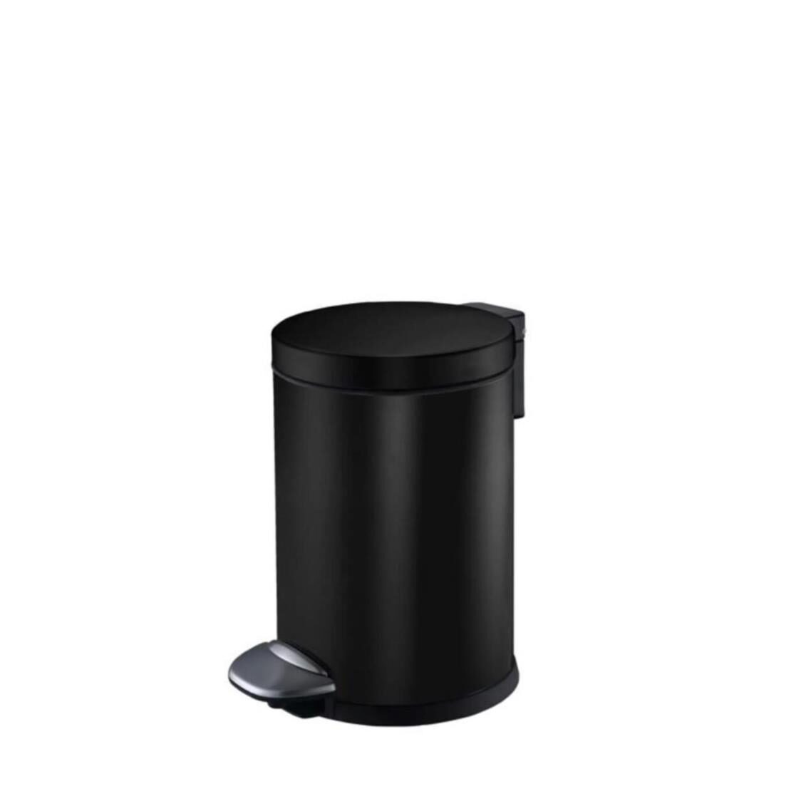 EKO S S Step Bin With Soft Closing Lid Black Luna 8L
