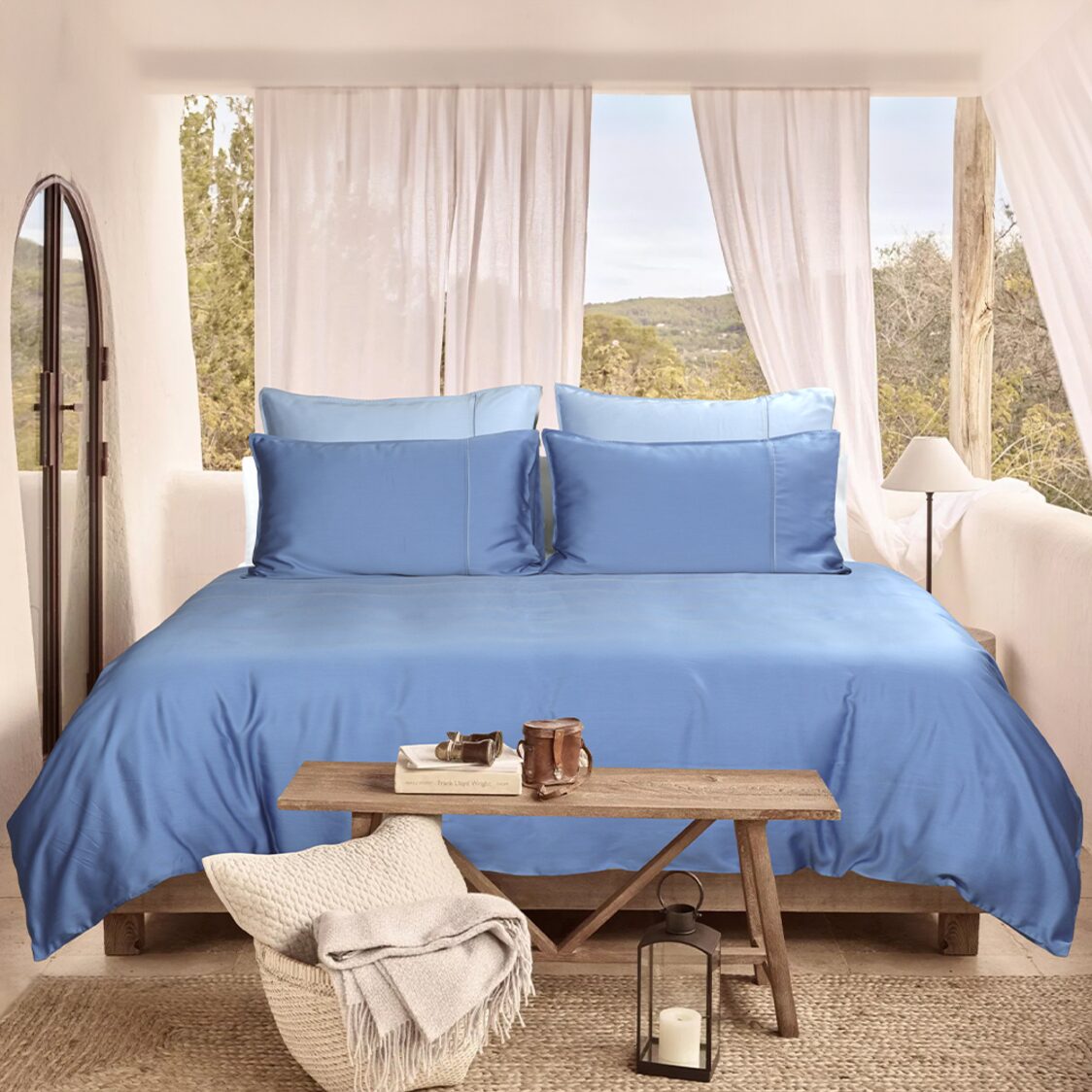 Bellami Trinity Bed Set - Blu Jasper