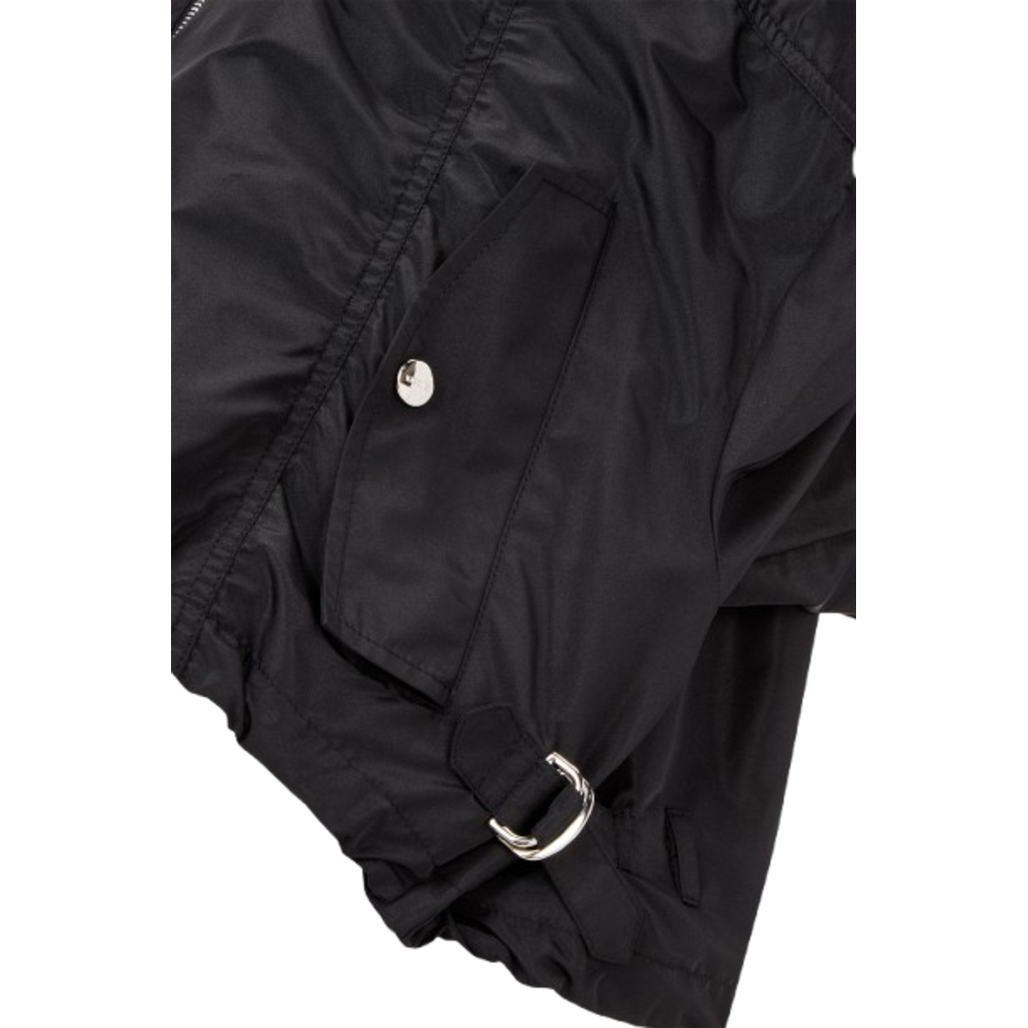 Voice Of Voices Neck String Detailed Short Bomber Jumper