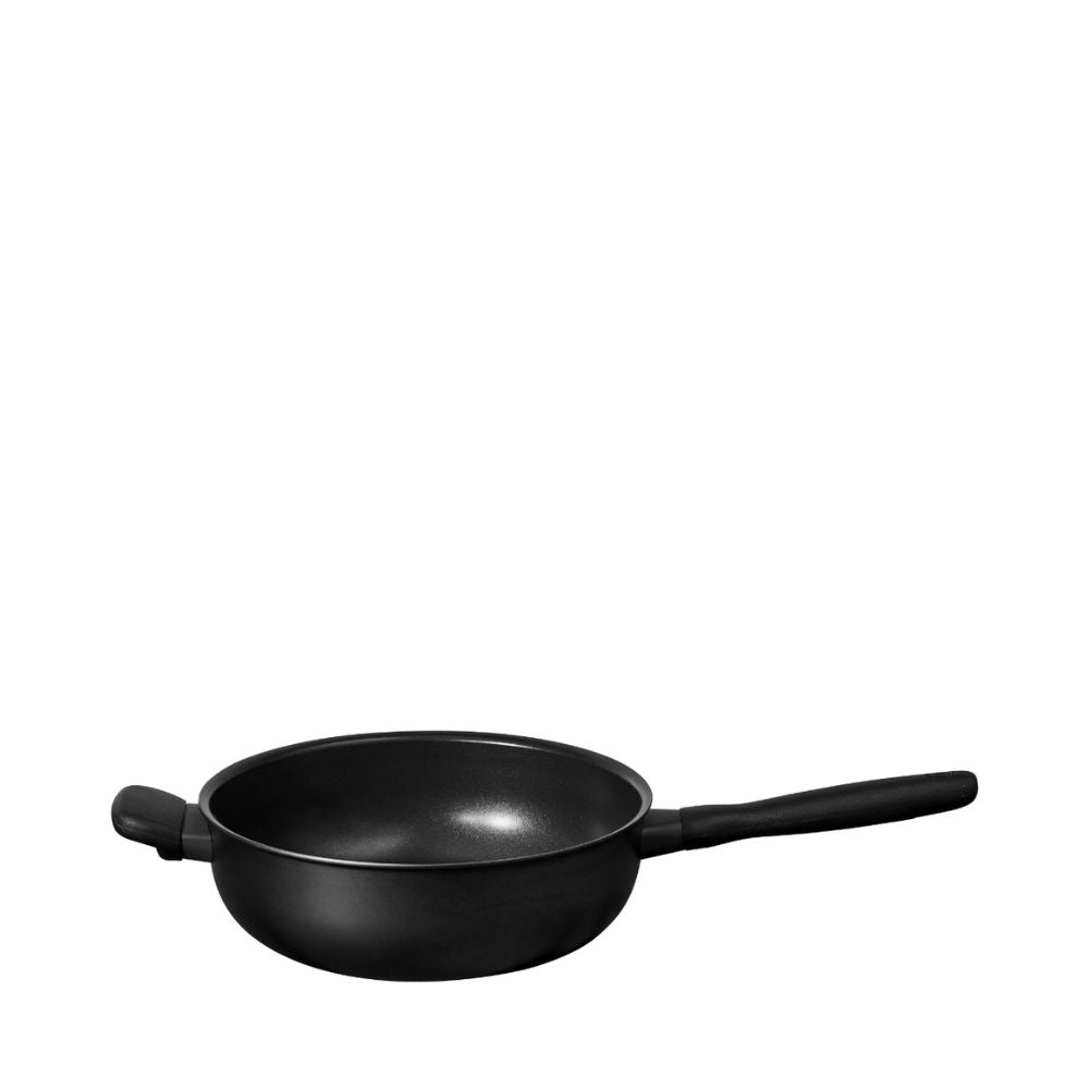 Meyer Midnight Nonstick Chef's Pan with Helper Handle