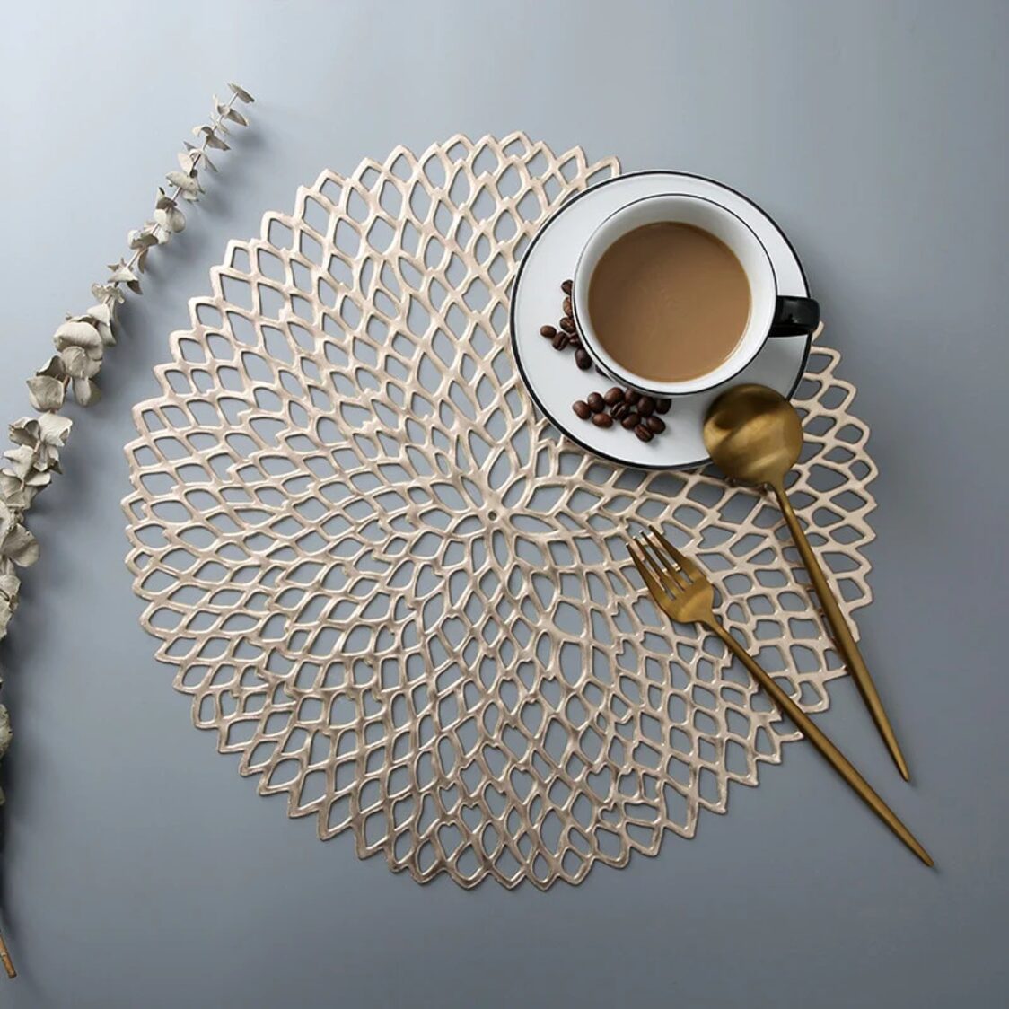 J. Rapee Scrib Placemat Gold