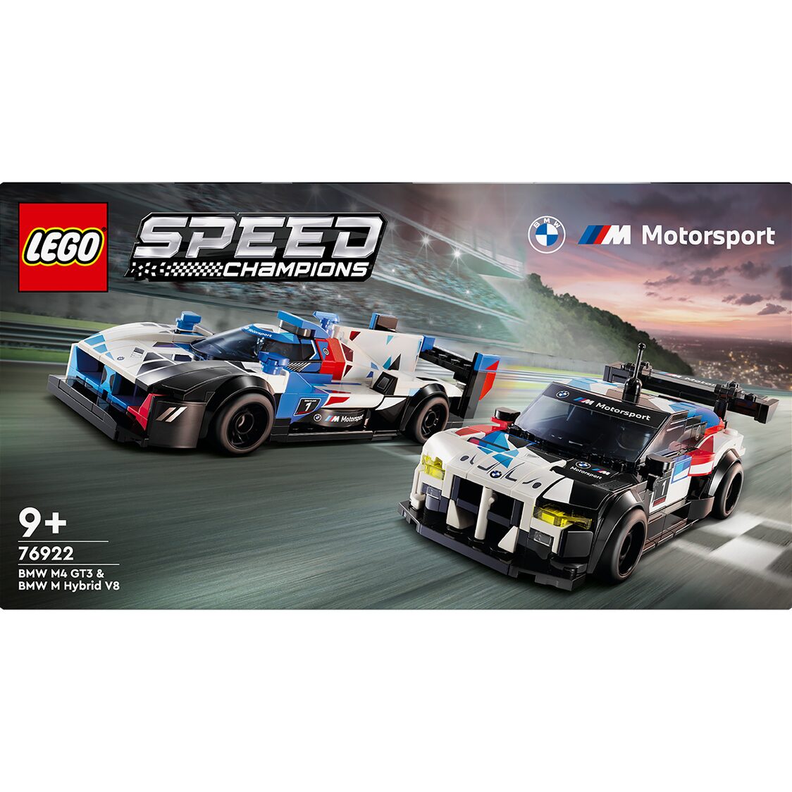 Lego Speed Champions BMW M4 GT3 & BMW M Hybrid V8 Race Cars 76922