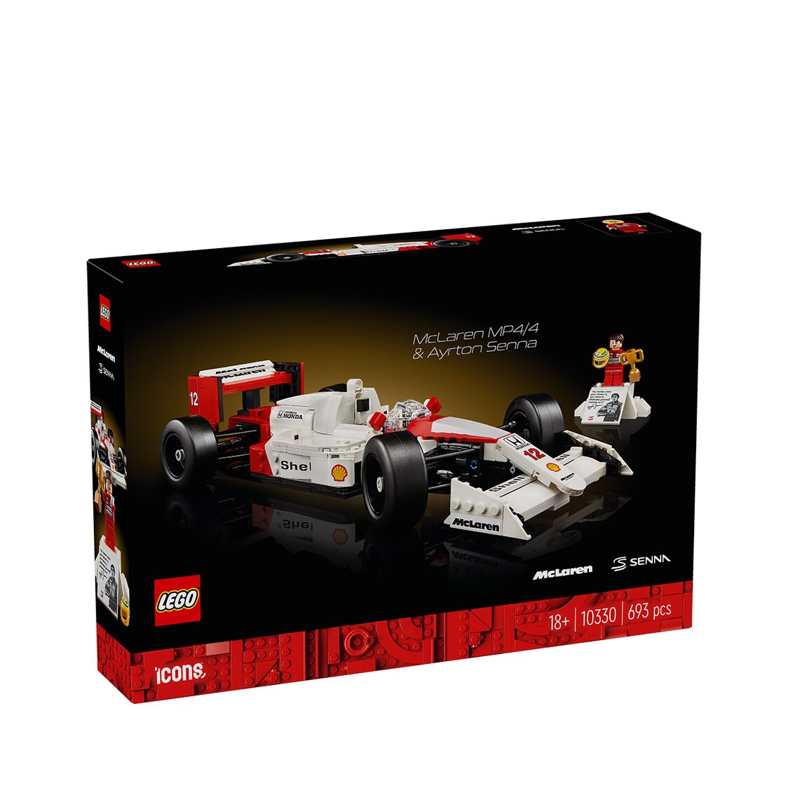 Lego Icons Lego McLaren MP4/4 & Ayrton Senna 10330