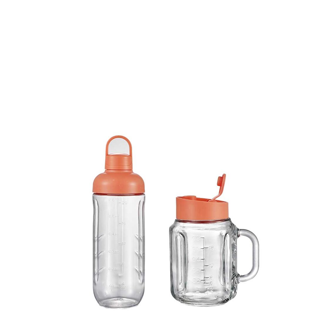La Gourmet Retro Mini Blender Set - Coral Crush 419194