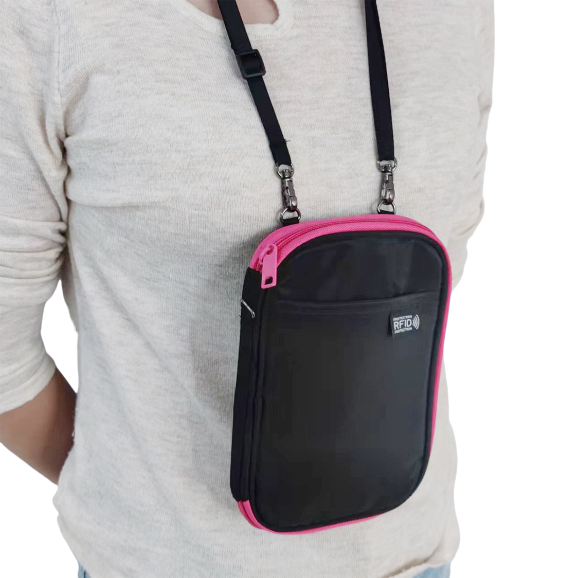 M Collection RFID Cardholder Black Blue