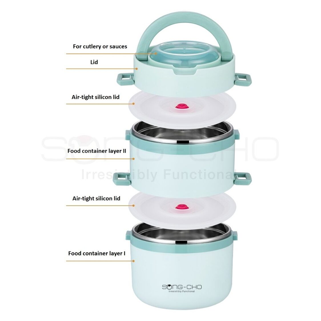 Song-Cho 2-Tier Lunch Box Tingkat - TG 316