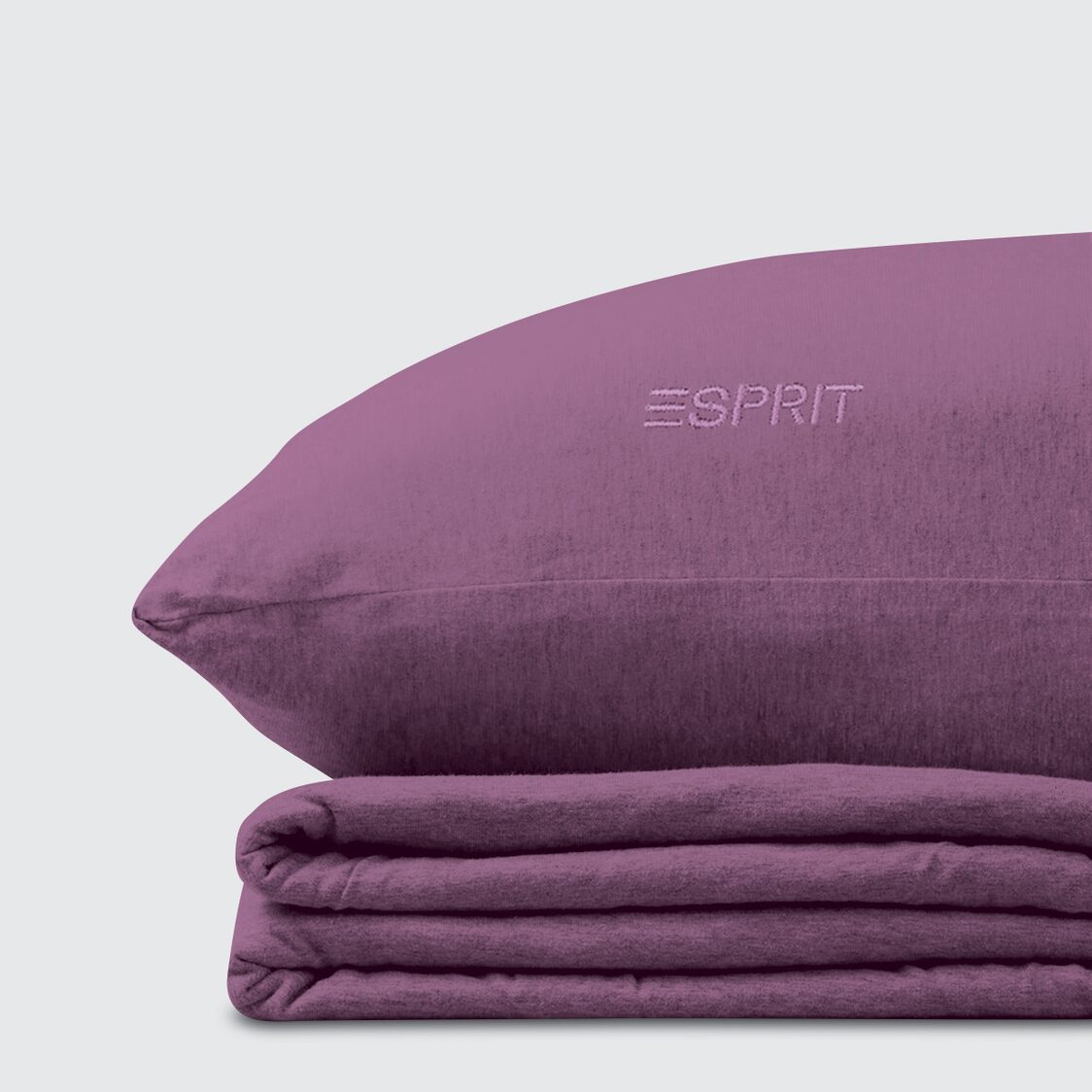 Esprit Jersey Collection 100% Super Combed Cotton Fitted Sheet EJ04 - Grape (Purple)