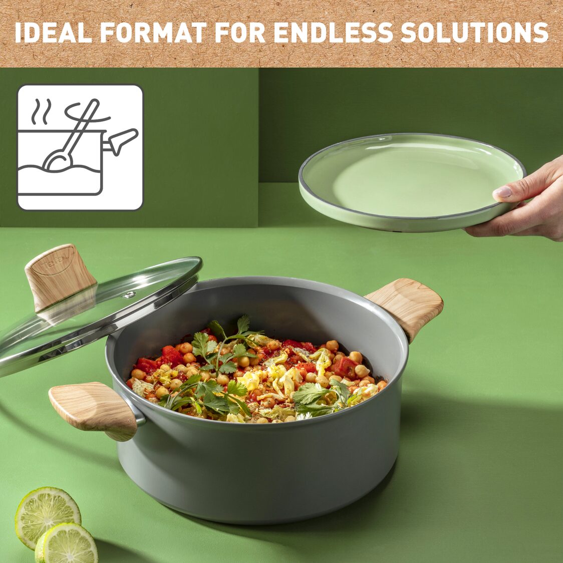 Tefal Renew IH Stewpot 24cm with Lid (C42546)