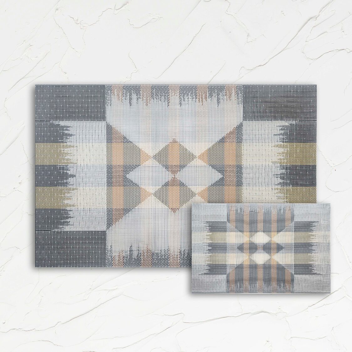 J. Rapee Burlap Placemat Grey