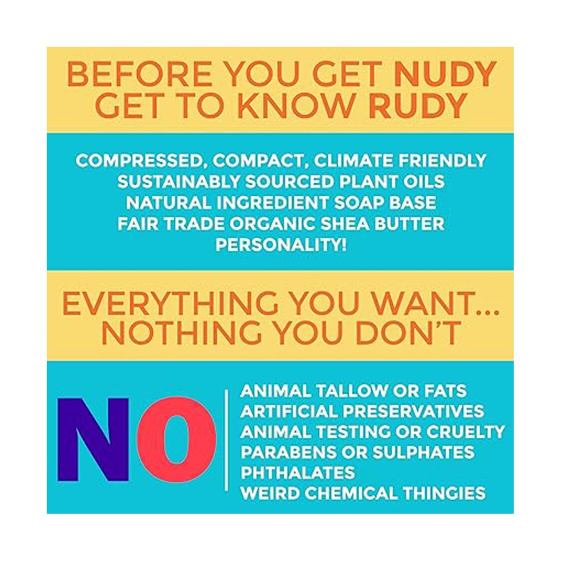 Nudy Rudy Wasabi Pear Soap Bar 150g