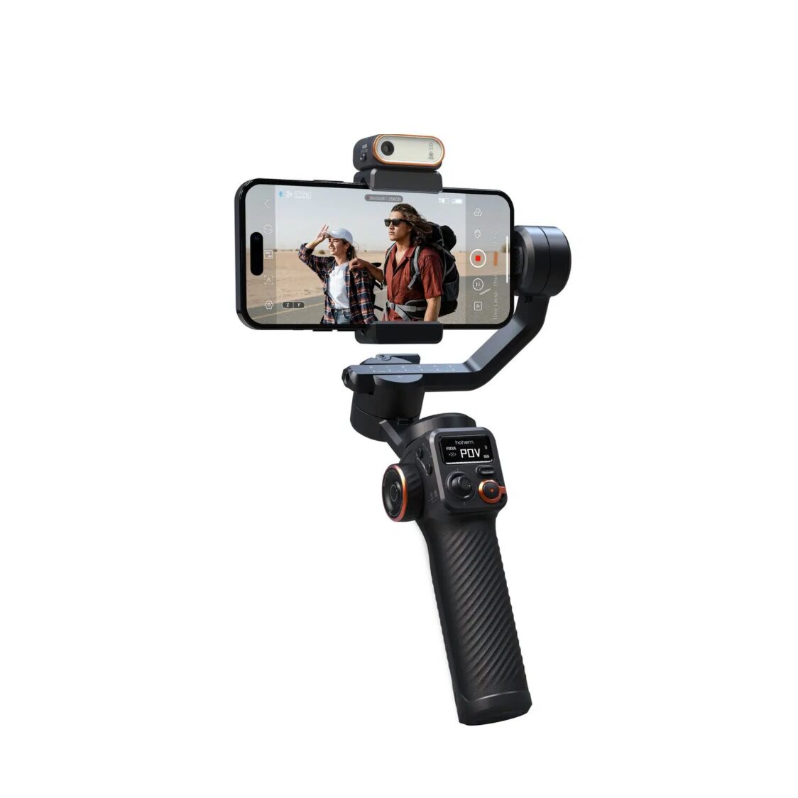 Hohem iSteady M6 Pro Kit 3-Axis Structure Smartphone Gimbal with Magnetic Fill light & Integrated with AI Tracking Module / Hohem iSteady M6 Pro Kit