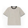 Studio Tomboy Striped Round Neck T-Shirt Beige