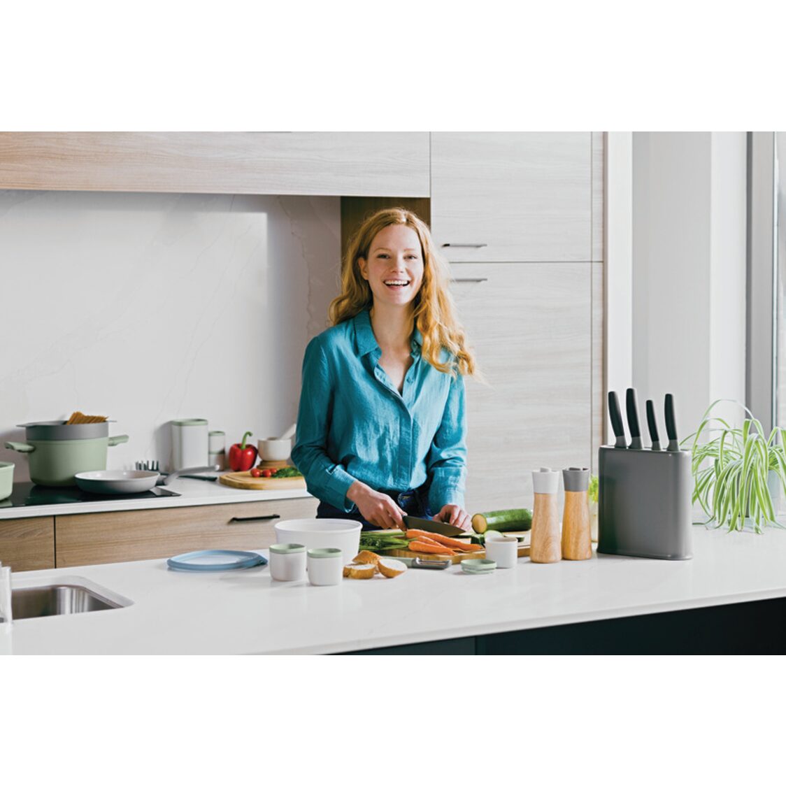 Berghoff 6-Pc Knife Block Set Balance Basic