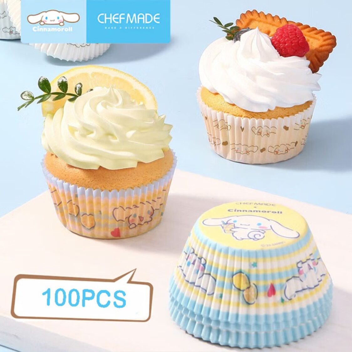 Chefmade Paper Oil-Proof Cupcake Liner 7X3cm 100Pcs Design 1# Cinnamoroll (1898cm-CL5035)
