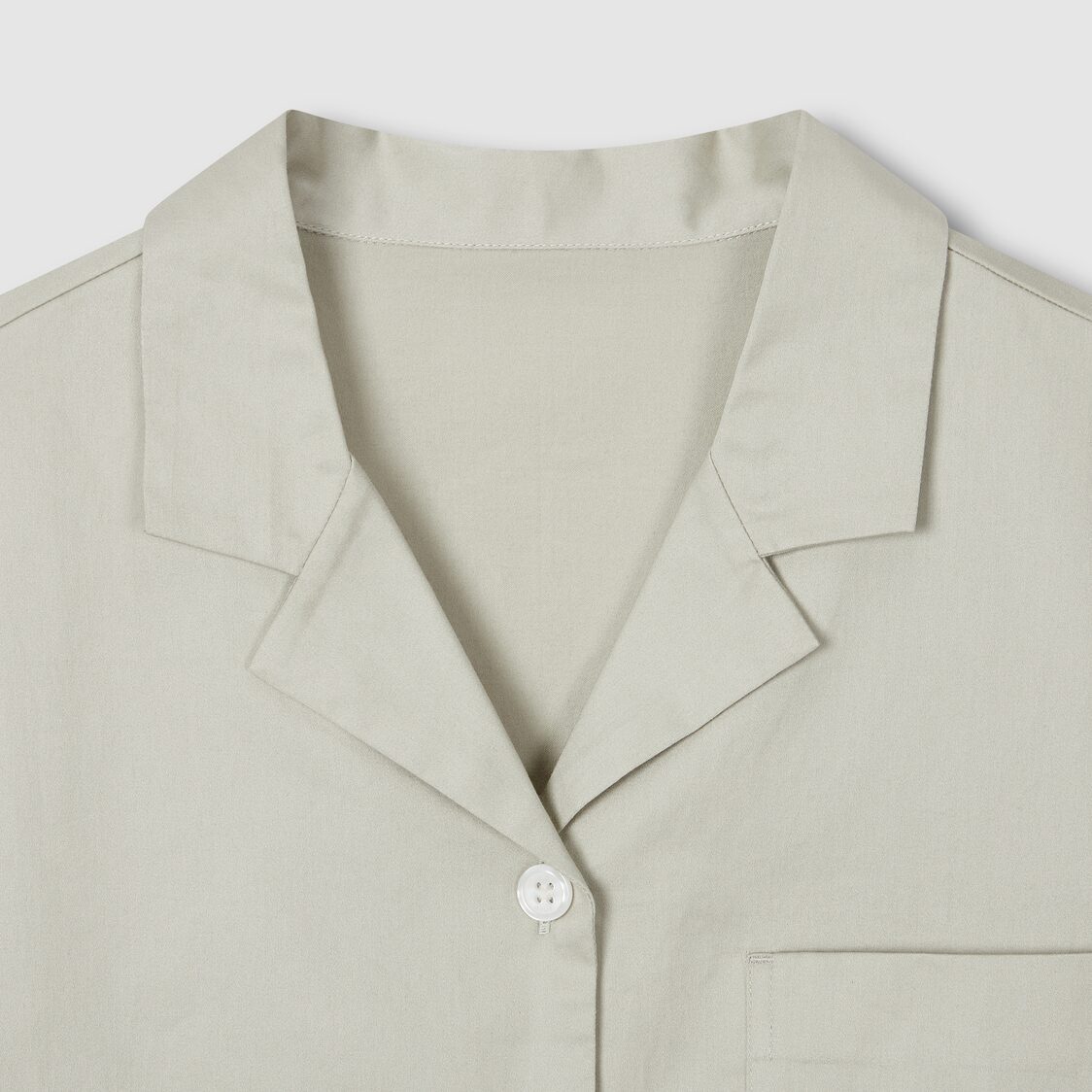 Jaju Women Cotton Sateen Pajama Dress Khaki Grey