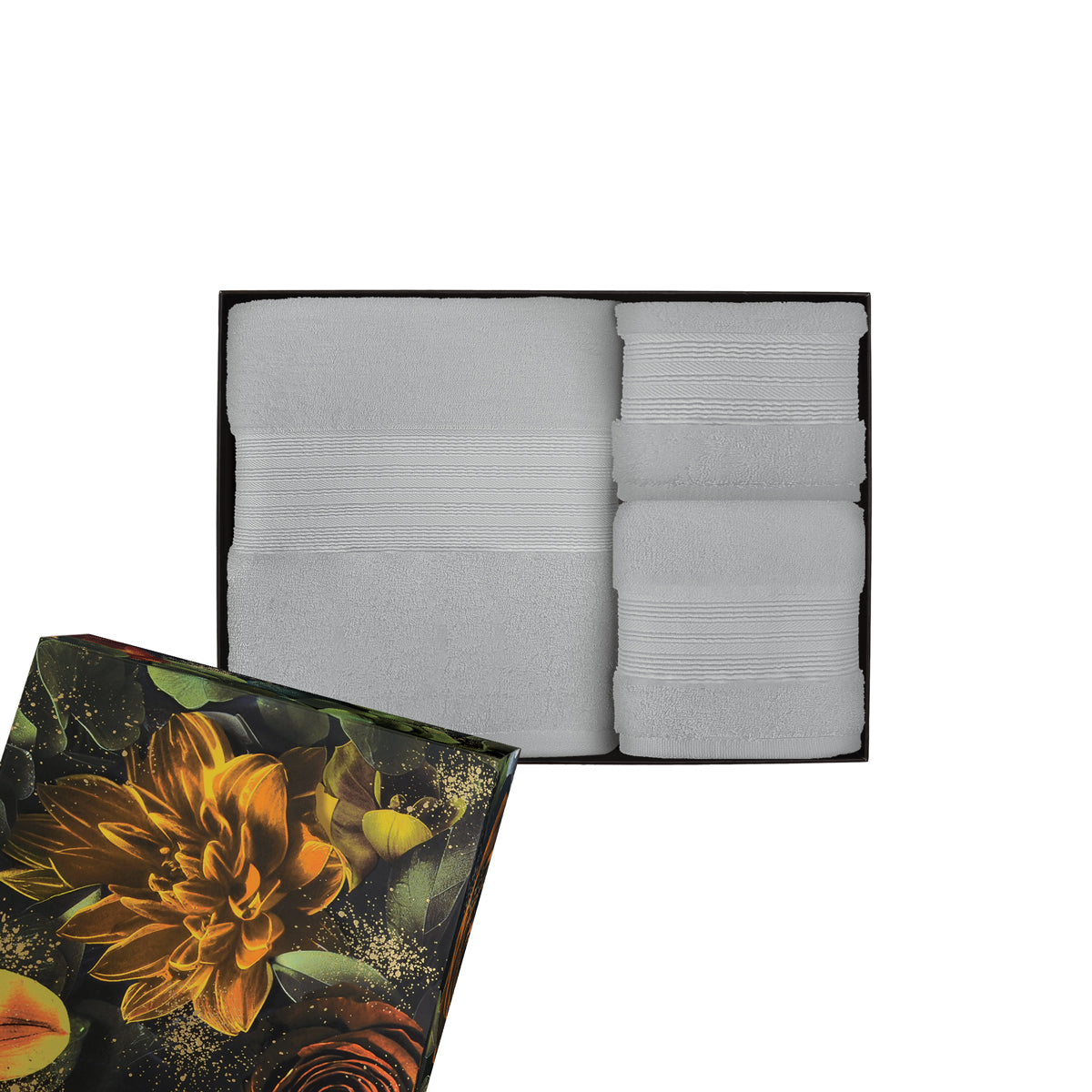 Charles Millen Signature Collection Velmont Egyptian Cotton 3 Piece Towel Gift Set