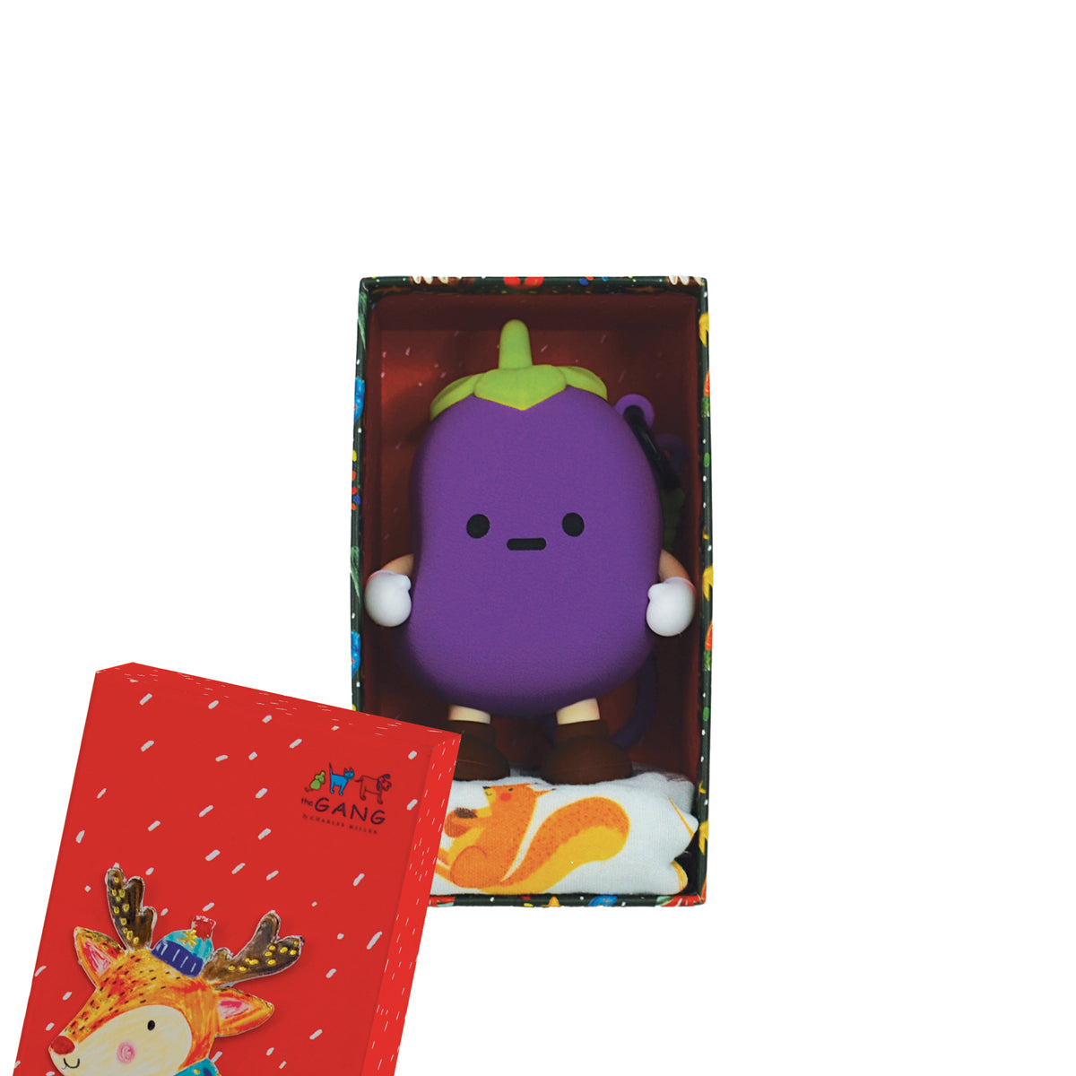 The Gang The Rangers Series The Squad Gauze Cotton Bath Linen X'mas Gift Set, 1 Piece Gauzy Face Towel With 1 Piece Veggie Pouch