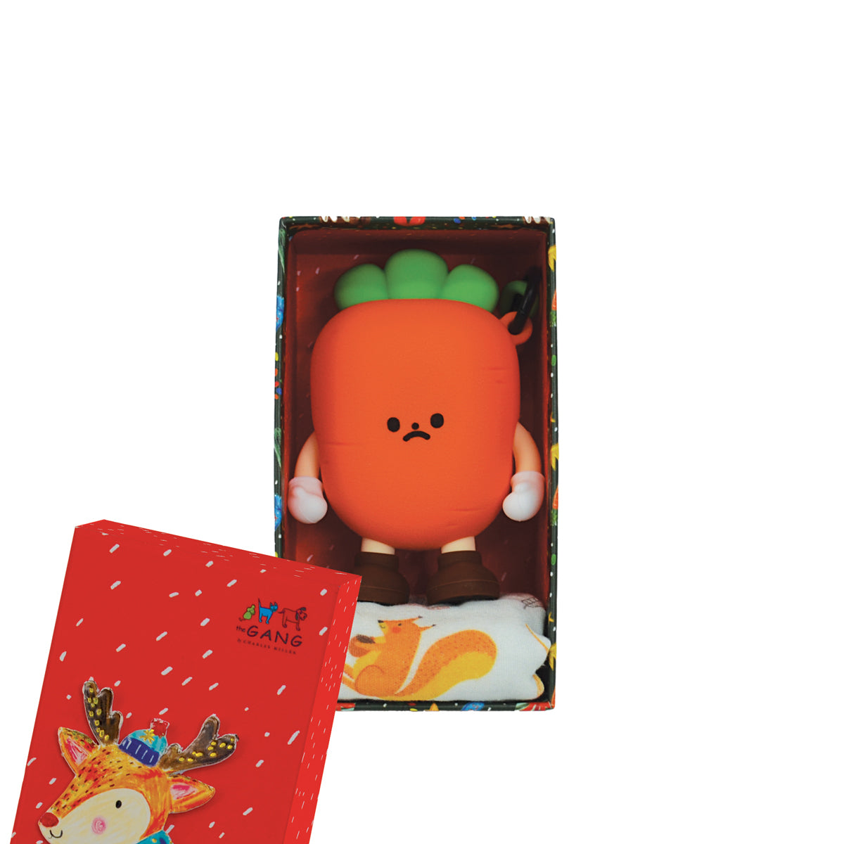 The Gang The Rangers Series The Squad Gauze Cotton Bath Linen X'mas Gift Set, 1 Piece Gauzy Face Towel With 1 Piece Veggie Pouch