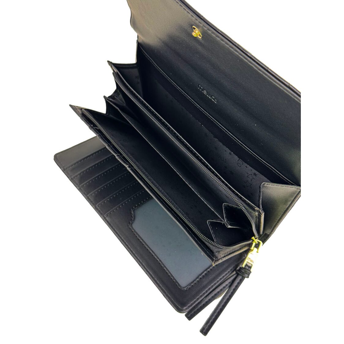 Mel&Co Croco Tri-Fold Long Wallet