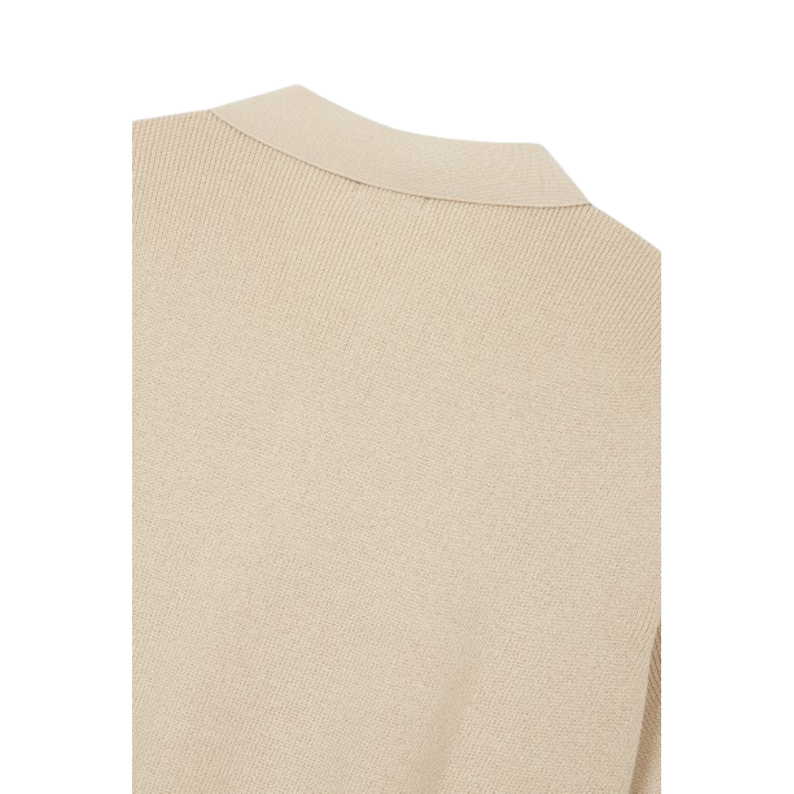 Studio Tomboy Tomboy Loose Fit Collar Knit Light Beige