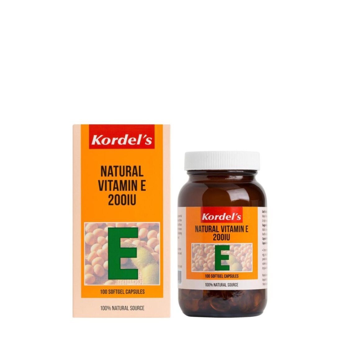 Kordel's Natural Vitamin E 200IU 100's