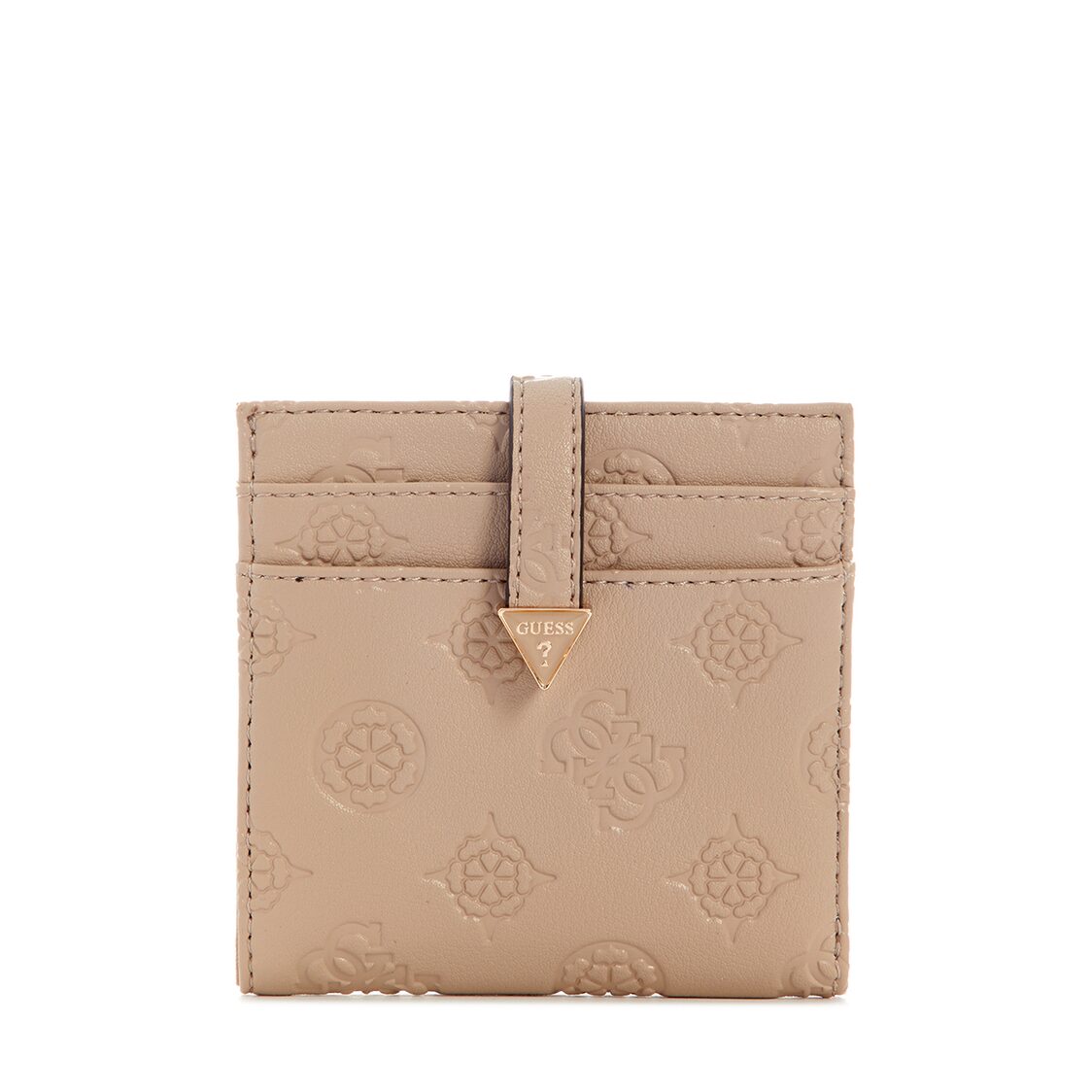 Guess Phoebe Slg Tab Card Case - Simply Taupe Logo