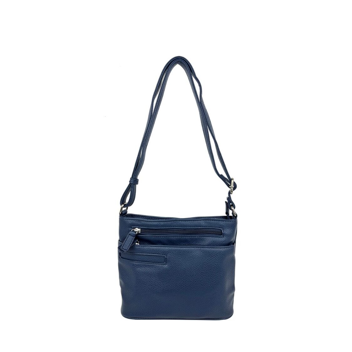 Mel&Co Lychee Embossed Multiple Pockets Sling Bag