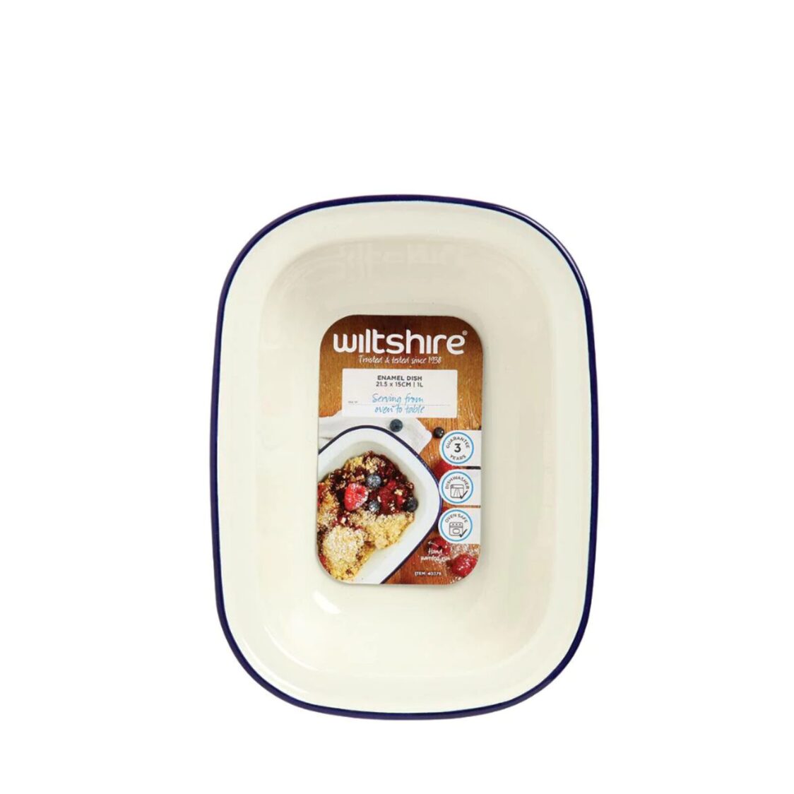Wiltshire Enamel Oblong Pie Dish 1L 40379