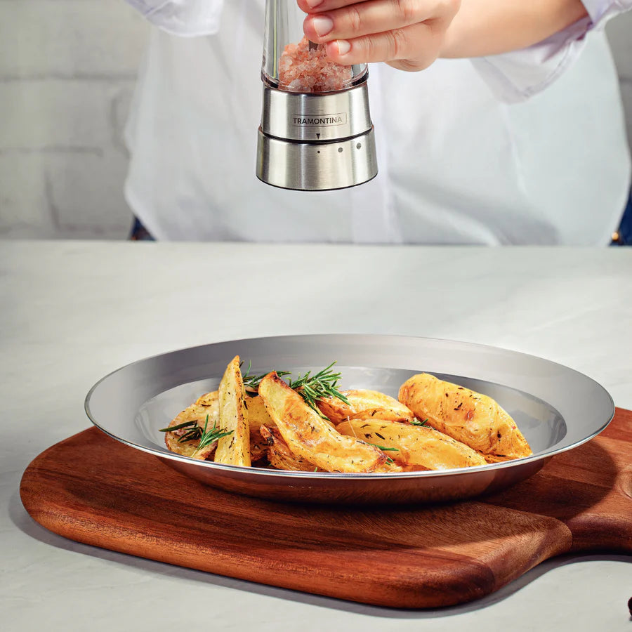 Tramontina Buena 30x22 cm Deep Serving Dish in Stainless Steel