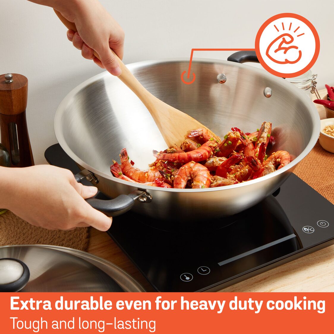 Meyer Centennial Stainless Steel Chinese Wok (Induction)