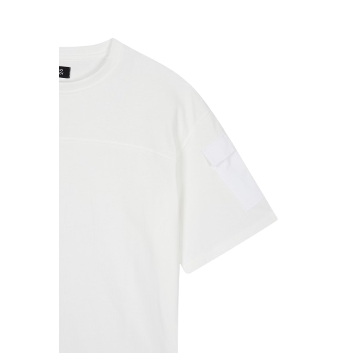 Studio Tomboy Sleeve Pocket Woven Color T-Shirt