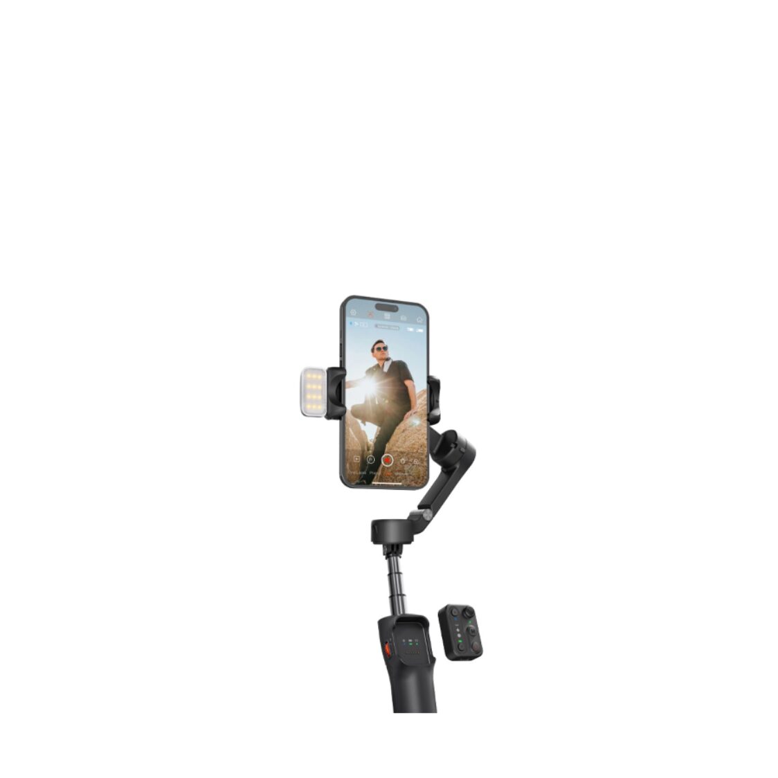 Hohem Isteady X3 3-Axis All-In-One Travel Smartphone Gimbal With Magnetic Fill Light