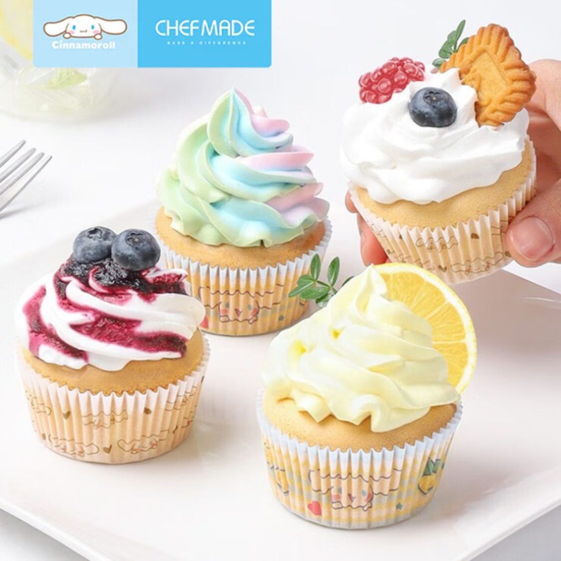 Chefmade Paper Oil-Proof Cupcake Liner 7X3cm 100Pcs Design 2# Cinnamoroll (1898cm-CL5036)