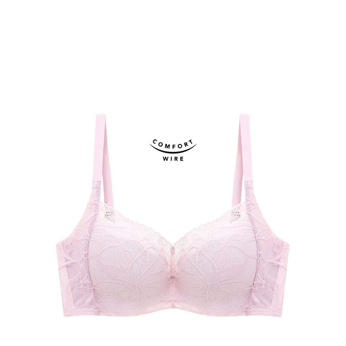 Triumph Body Make Up Illusion Lace Wired Half Cup Padded Bra Perola