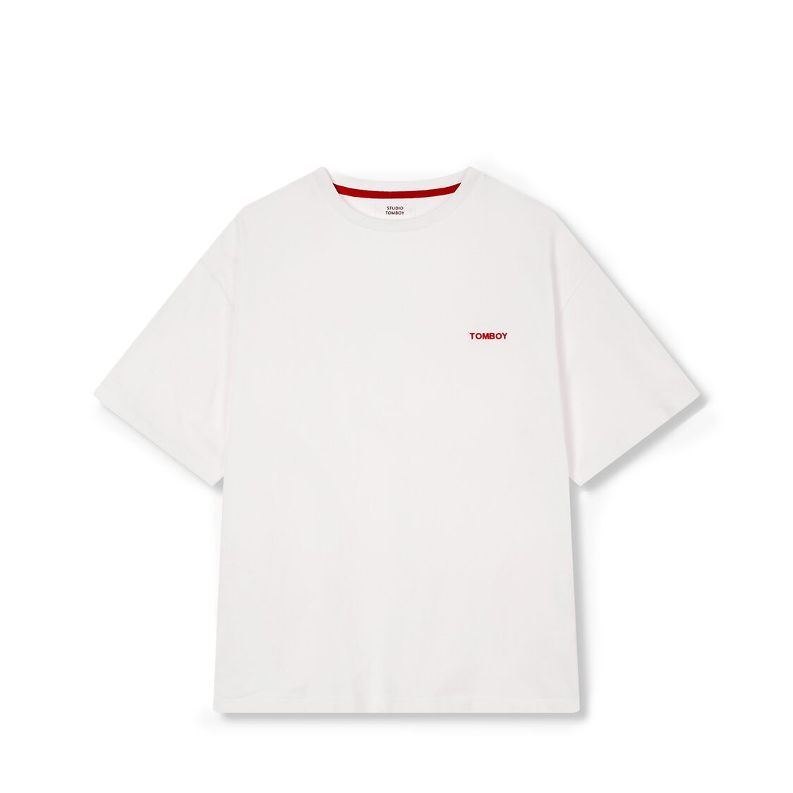 Studio Tomboy Logo Embroidered Hidden Pocket T-Shirt