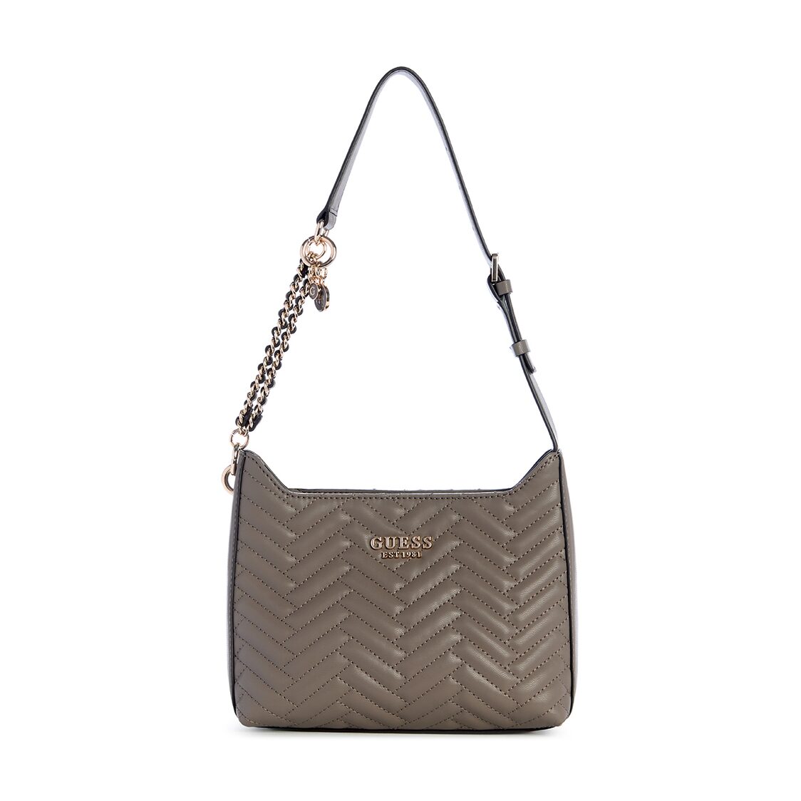Guess Anning Shoulder Bag, Dark Taupe