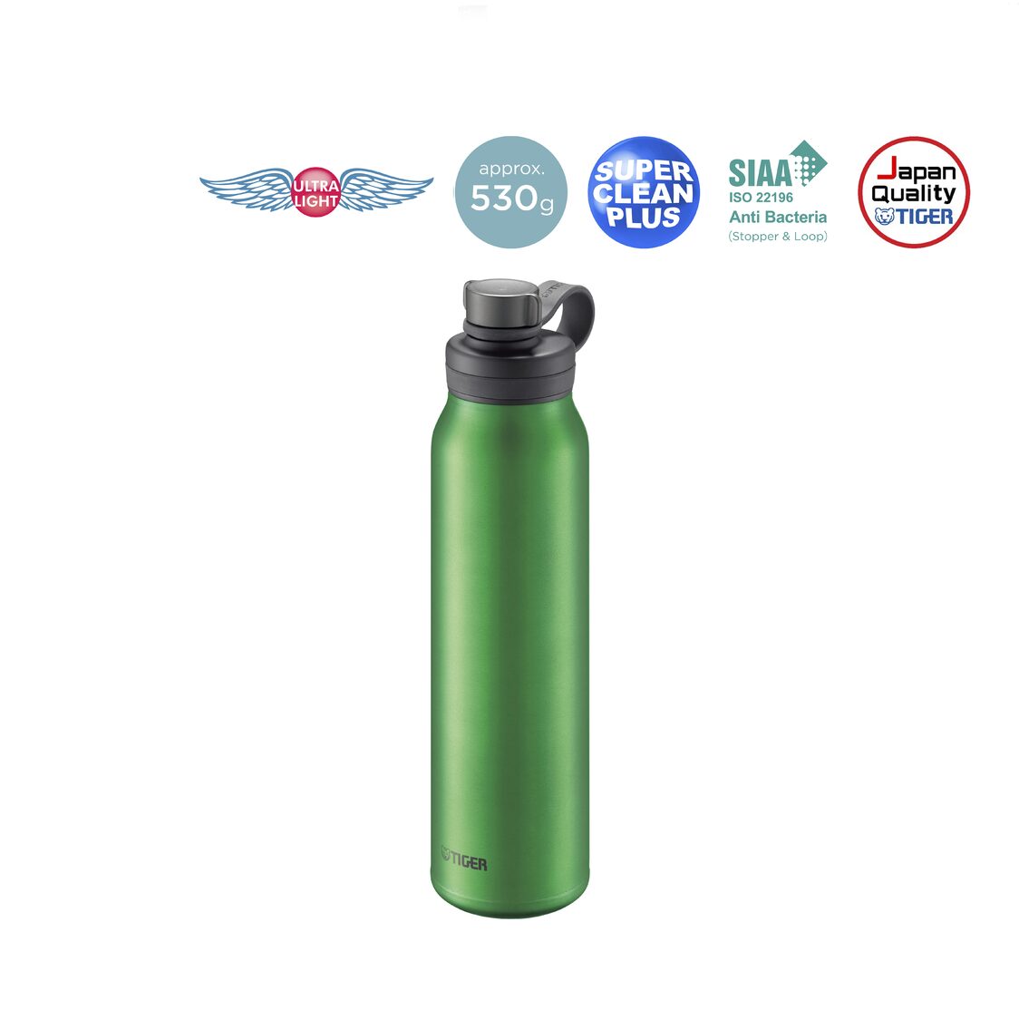 Tiger Anti-Bacterial Double Stainless Steel Carbonated Bottle (MTA-T080)