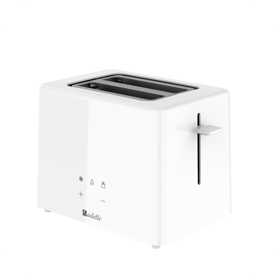 Odette Advanced Digital Touch Panel 2-Slice Bread Toaster With Croissant Warming Rack