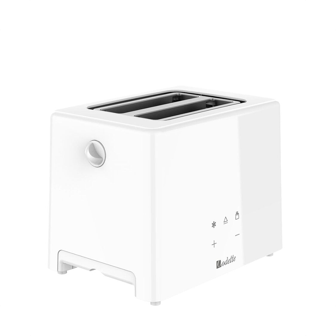 Odette Advanced Digital Touch Panel 2-Slice Bread Toaster With Croissant Warming Rack