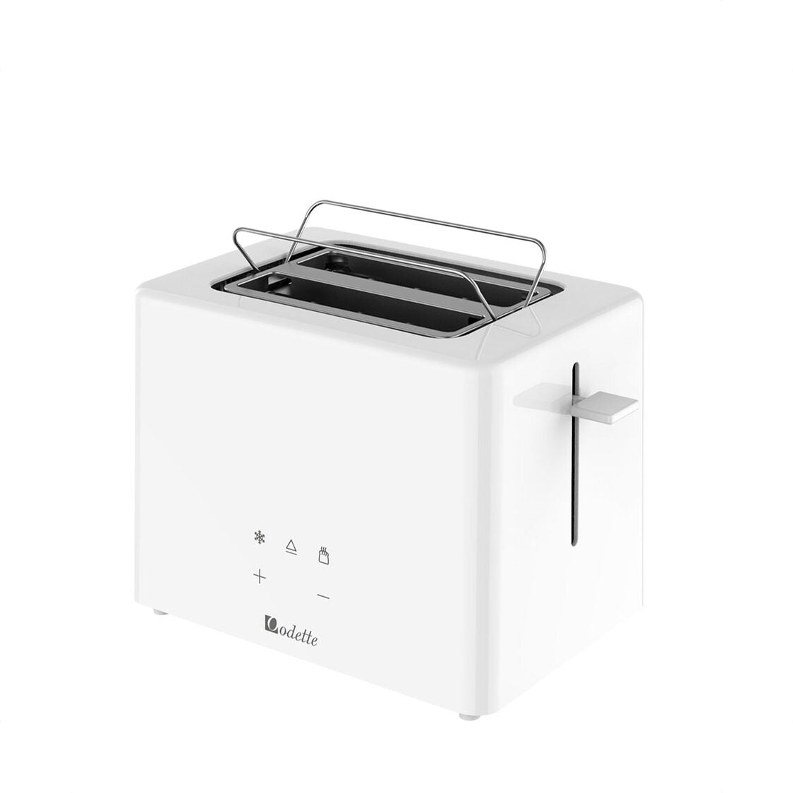 Odette Advanced Digital Touch Panel 2-Slice Bread Toaster With Croissant Warming Rack