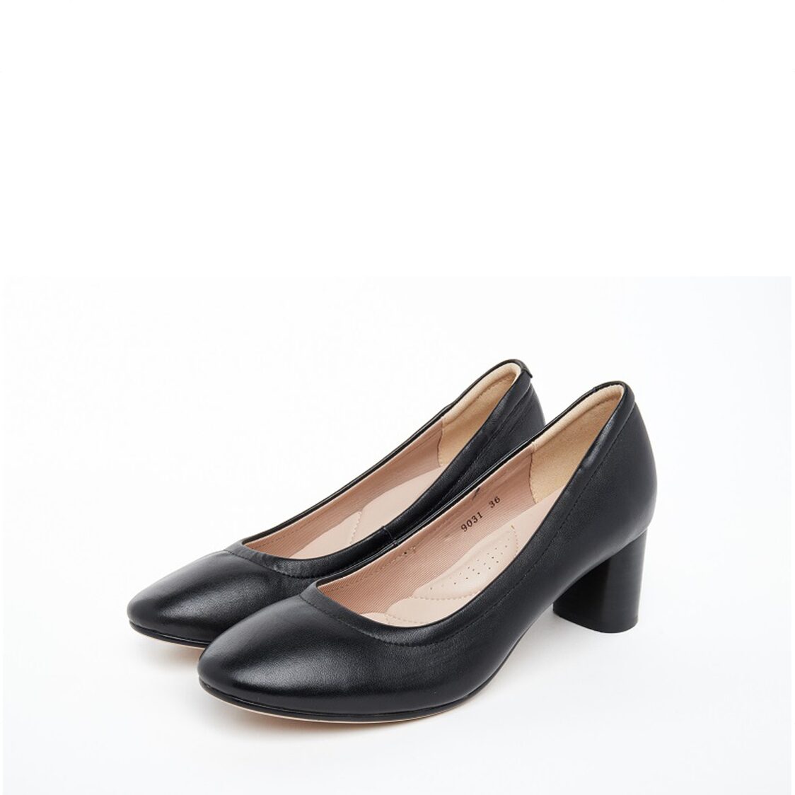 Caratti 9031 Classic Leather Heels Black (Mid)