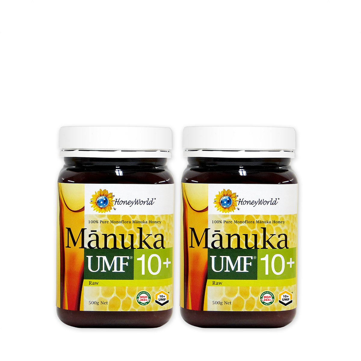 HoneyWorld®Raw Manuka UMF™ 10+ 500g (2 Bottles)
