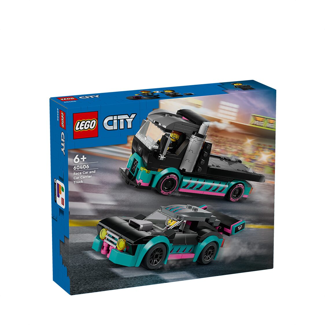 LEGO City Race Car and Car Carrier Truck 60406