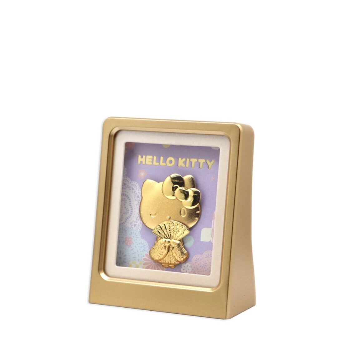 The Singapore Mint Hello Kitty Showa Collection 24K Gold Foil in Frame