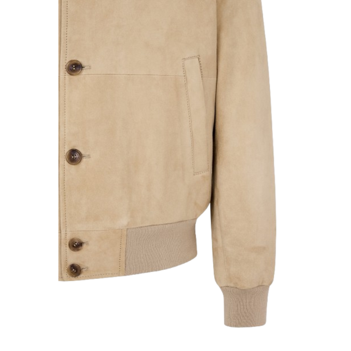 Man On The Boon Suede Bomber Beige