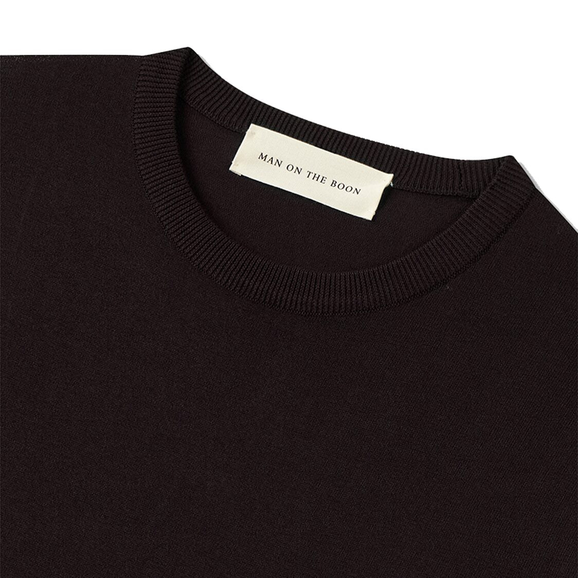 Man On The Boon Essential Summer Crew Neck Brown
