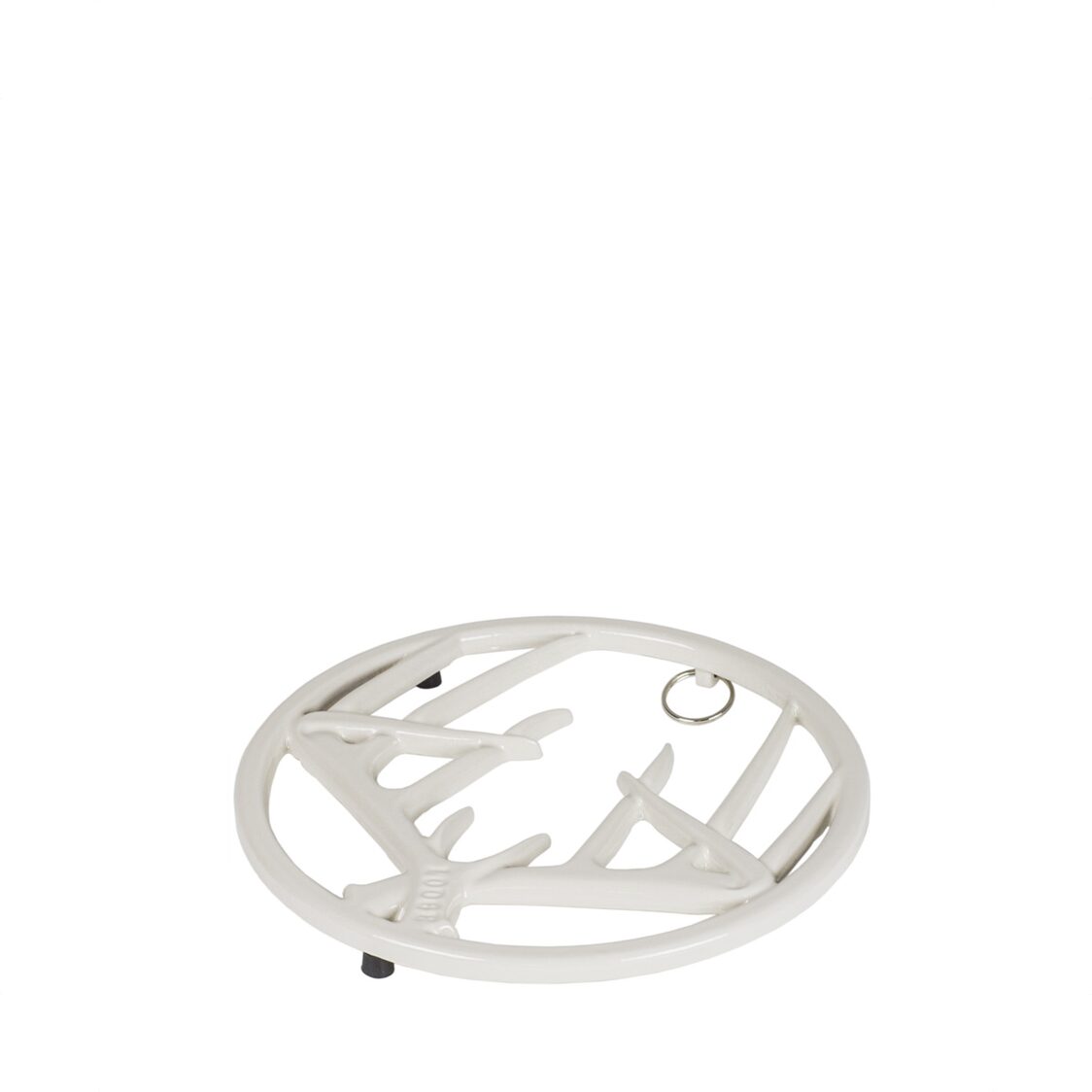 Lodge 8 Inch Biscotti Enameled Cast Iron Antler Trivet